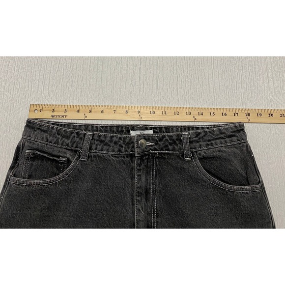 BP Be Responsible Carpenter Jeans High Rise 34 Black Wide Leg Charcoal Wash - Picture 6 of 9